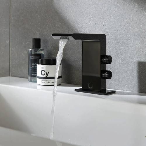 Additional image for Mono Basin Mixer Tap (Polished Black).