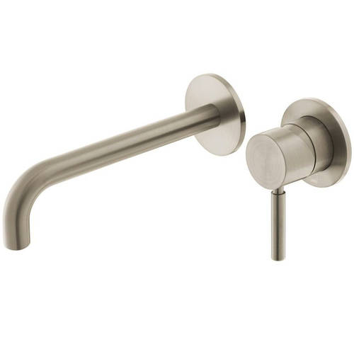 Additional image for Wall-Mounted Basin Mixer Tap (Brushed Nickel).