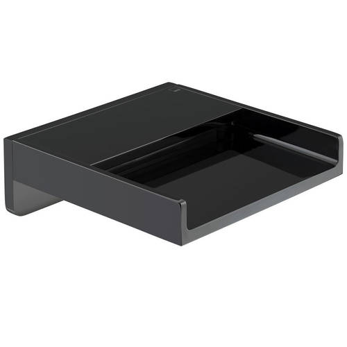 Additional image for Wall-Mounted Waterfall Bath Spout (Polished Black).