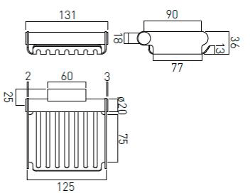 Additional image for Shower Soap Holder (Chrome).