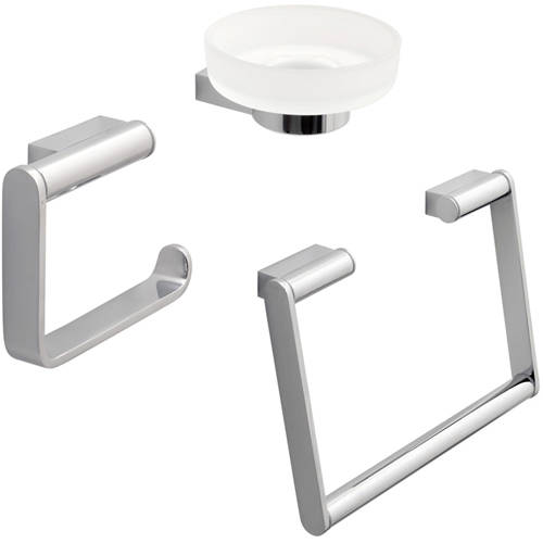 Additional image for Bathroom Accessories Pack A8 (Chrome).