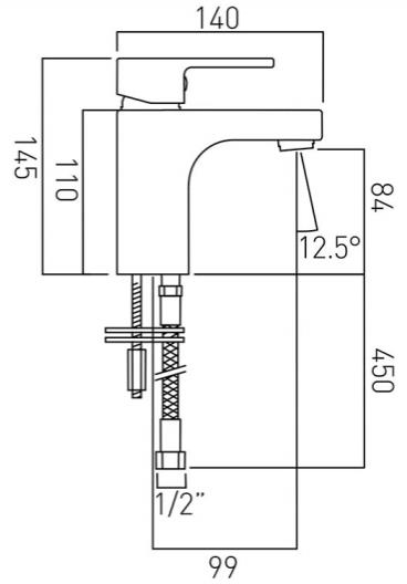 Additional image for Mini Basin Mixer Tap (Chrome).