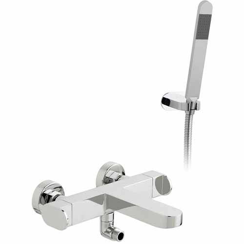 Additional image for Wall Mounted Thermostatic Bath Shower Mixer Tap With Kit (Chrome).