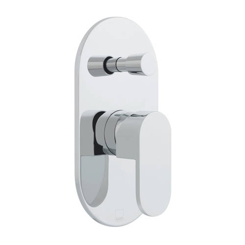 Additional image for Manual Shower Valve With 2 Outlets & Diverter (Chrome).