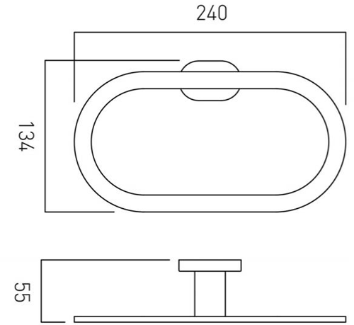 Additional image for Towel Ring (Chrome).