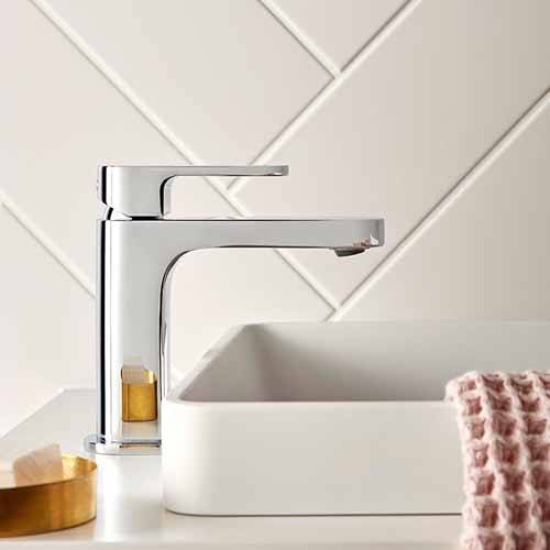 Additional image for Slimline Mono Basin Mixer Tap (Chrome).