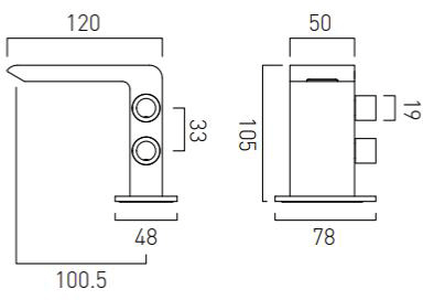 Additional image for Mini Mono Basin Mixer Tap (Chrome).