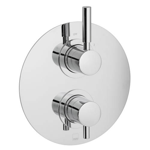 Additional image for Thermostatic Shower Valve With 2 Outlets (Chrome).