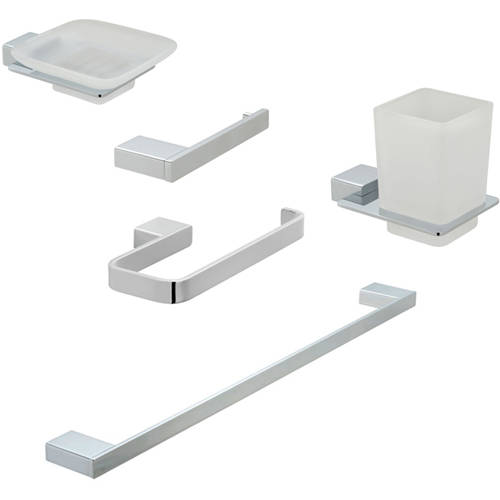 Additional image for Bathroom Accessories Pack A06 (Chrome).