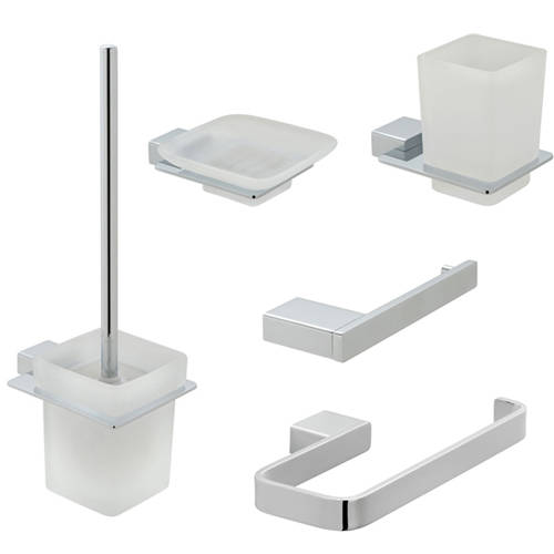 Additional image for Bathroom Accessories Pack A07 (Chrome).