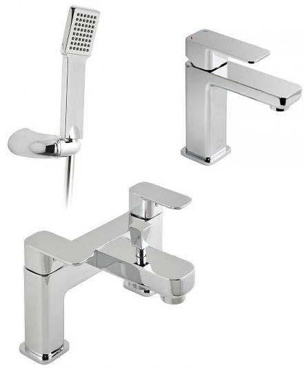 Additional image for Basin Mixer & Bath Shower Mixer Tap Pack With Shower Kit.