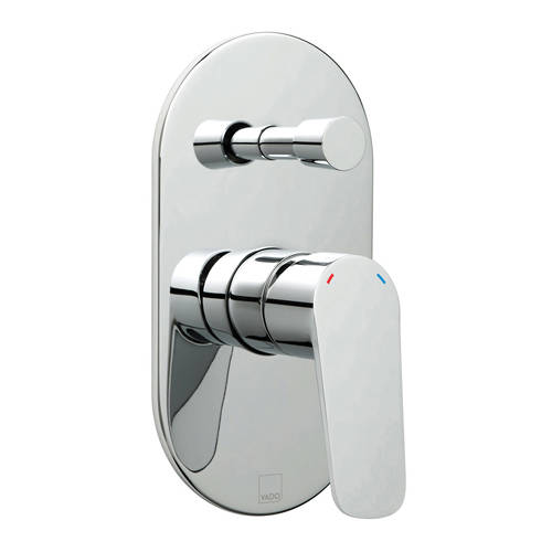 Additional image for Manual Shower Valve With Diverter & 2 Outlets (Chrome).