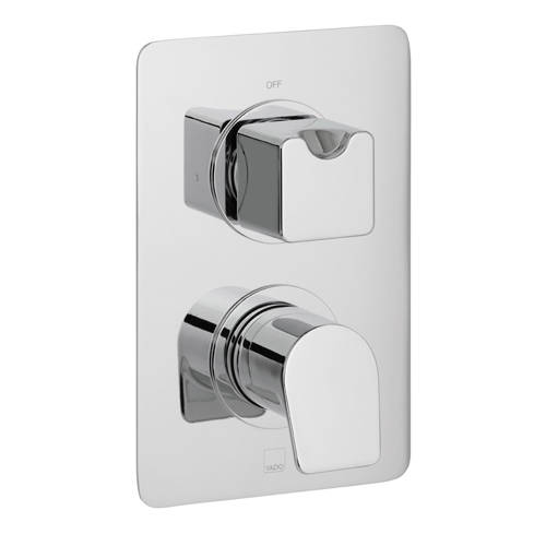 Additional image for Thermostatic Shower Valve With 1 Outlet (Chrome).