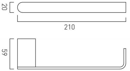 Additional image for Small Towel Bar (Chrome).