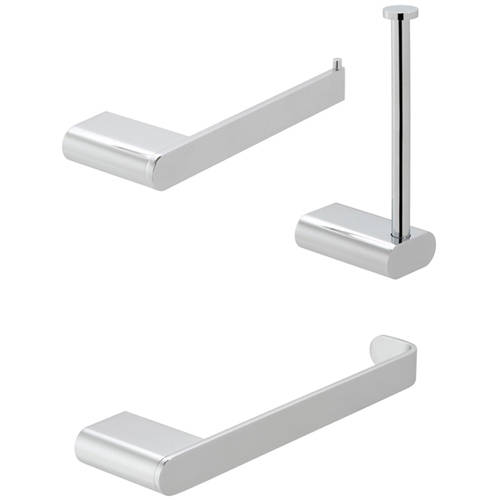 Additional image for Bathroom Accessories Pack A02 (Chrome).