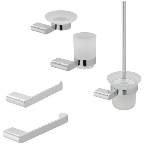 Additional image for Bathroom Accessories Pack A07 (Chrome).