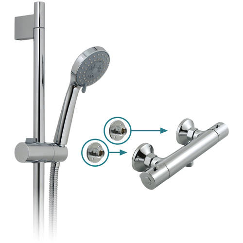 Additional image for Prima Thermostatic Shower Pack & Brackets.