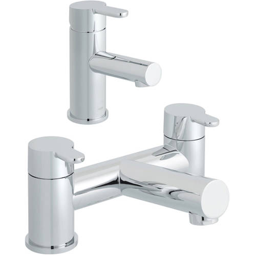 Additional image for Basin & Bath Filler Taps Pack (Chrome).