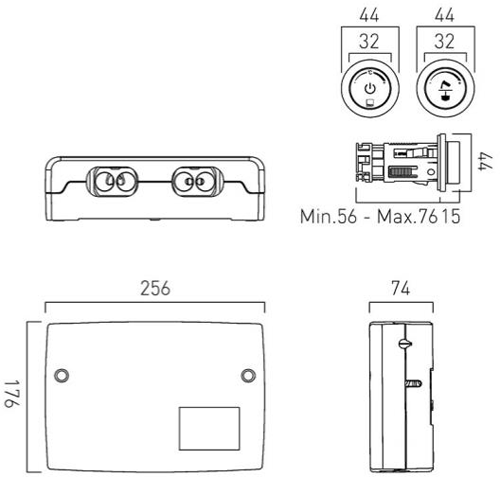 Additional image for SmartDial Thermostatic Shower & Round Head & Slide Rail Kit.