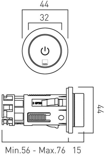 Additional image for SmartDial Thermostatic With Round Head, Slide Rail & Remote.