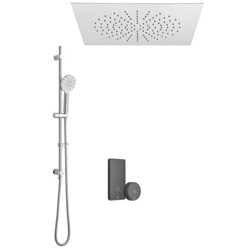 Additional image for SmartTouch Shower, Remote, Square Head & Slide Rail  (2-Way).