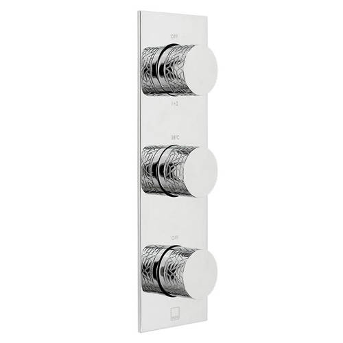 Additional image for Thermostatic Shower Valve With 3 Outlets & All Flow (Chrome).