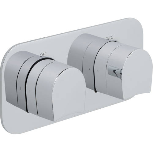 Additional image for Thermostatic Shower Valve With 1 Outlet (Chrome).