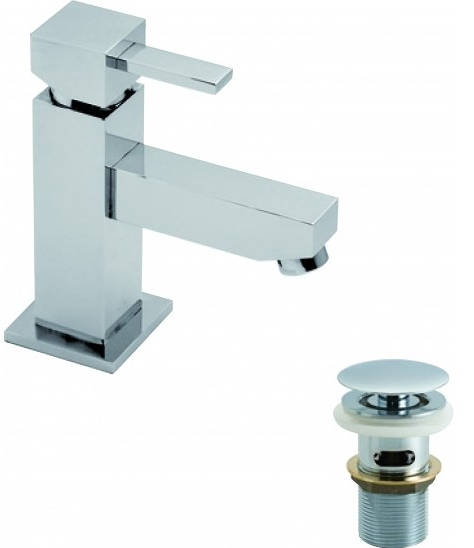 Additional image for Mini Basin Mixer Tap With Clic-Clac Waste (Chrome).