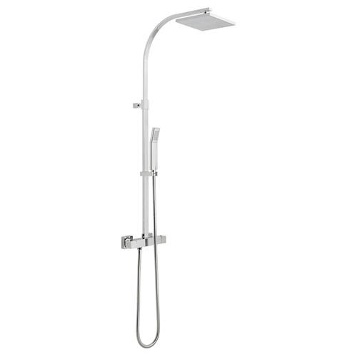 Additional image for Velo Square Shower Valve & Column Pack (Chrome).