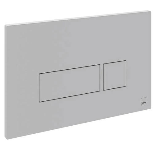 Additional image for Flush Plate With Square Buttons (Matt White).