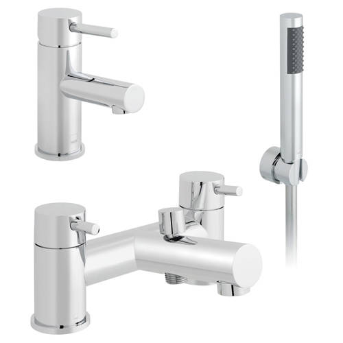 Additional image for Basin & Bath Shower Mixer Tap Pack (Chrome).