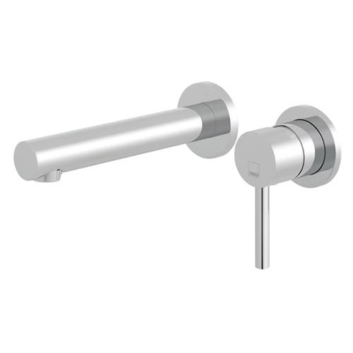 Additional image for Wall Mounted 2 Hole Basin Mixer Tap (Chrome).