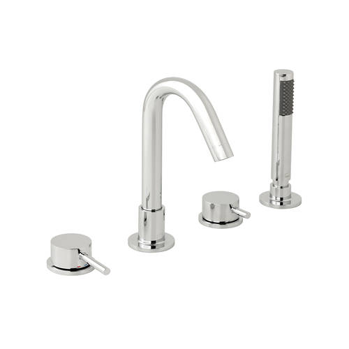 Additional image for 4 Hole Bath Shower Mixer Tap (Chrome).