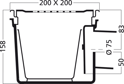 Additional image for ABS Drain 200x200mm (S Steel Frame & Grate).