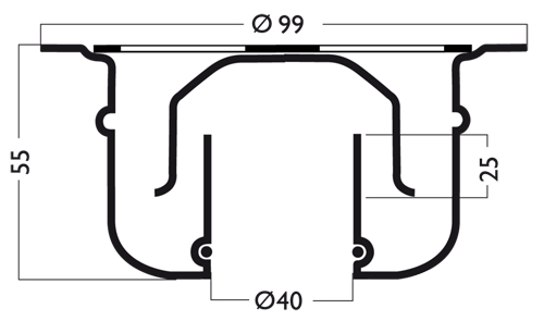 Additional image for Round Shower Drain 100mm (Stainless Steel).