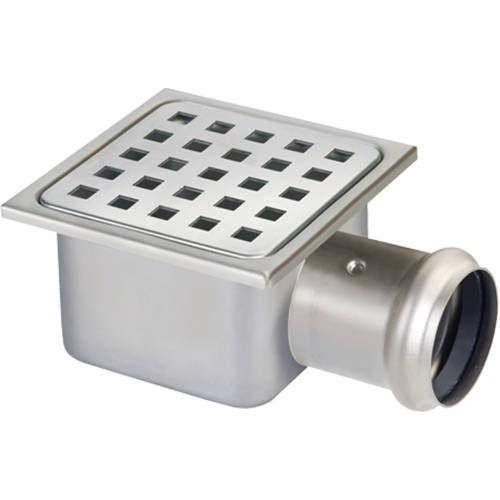 Additional image for Shower Drain 100x100mm (Stainless Steel).