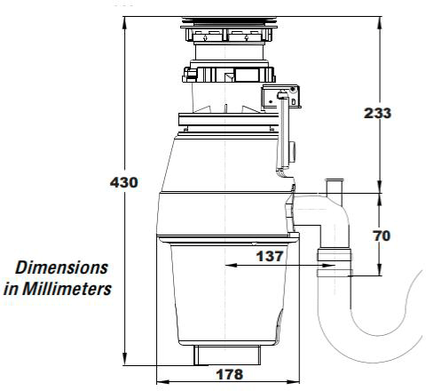 Additional image for Medium Duty Waste Disposal Unit (0.5HP, Batch Feed).