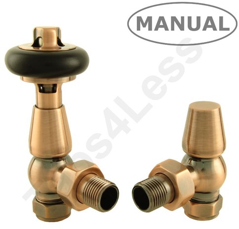 Additional image for Eton Thermostatic Angled Radiator Valves (A Copper).