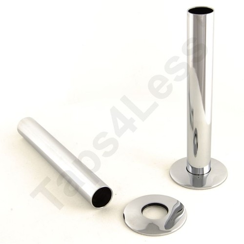 Additional image for Sleeve Kit For Radiator Pipes (130mm, Chrome).
