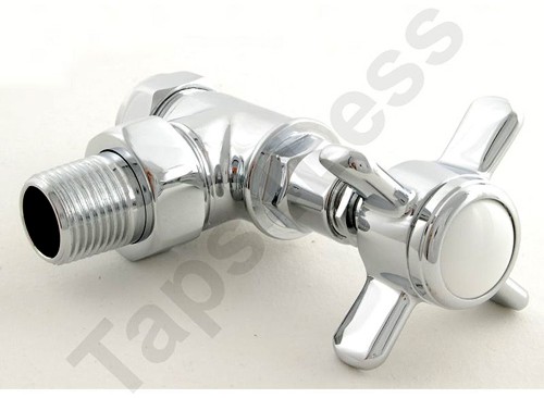 Additional image for Westminster Angled Radiator Valves (Chrome).