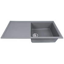 1810 Bladeuno 100i Inset 1.0 Bowl Kitchen Sink (1000x500, Metallic Grey).
