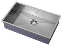 1810 Undermounted Kitchen Sink With Plumbing Kit (Satin, 700x400mm).