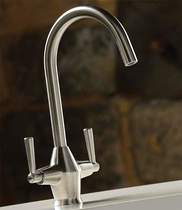 Abode Taura Monobloc Kitchen Tap With Swivel Spout (Stainless Steel).