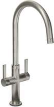 Abode Linear Style Kitchen Tap With Swivel Spout (Brushed Nickel).