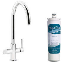 Abode Puria Aquifier Water Filter Kitchen Tap (Chrome).