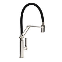 Abode Hex Professional Kitchen Tap With Swivel Spout (Br Nickel).