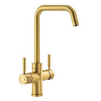 Abode Pronteau 4 In 1 Boiling Water Filtered Kitchen Tap (Brushed Brass).