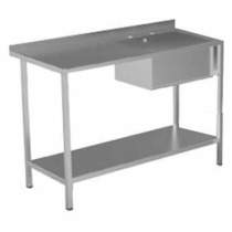 Acorn Thorn Catering Sink With LH Drainer & Legs 1000mm (Stainless Steel).