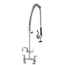Acorn Thorn Pre Rinse Twin Catering Tap With 6" Pot Filler Spout (Chrome).