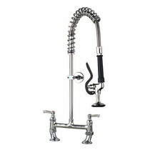 Acorn Thorn Short Pre Rinse Twin Catering Tap (Chrome).